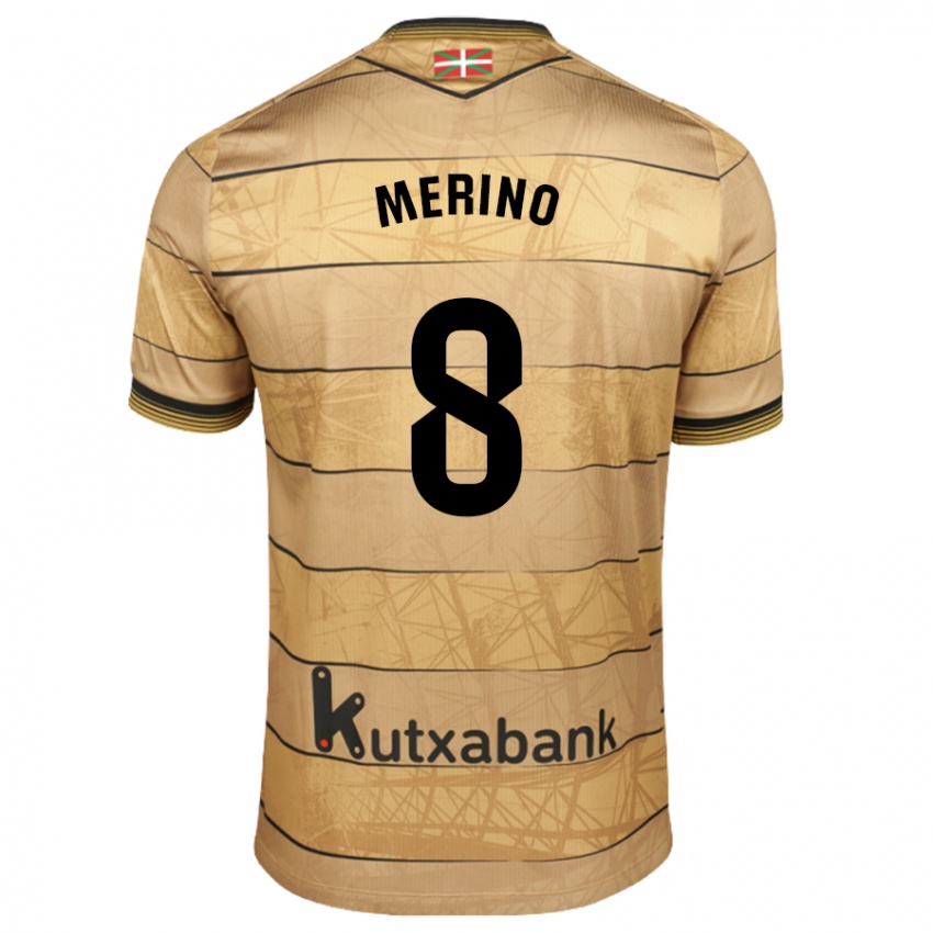 Dámské Mikel Merino #8 Hnědý Daleko Hráčské Dresy 2024/25 Dres