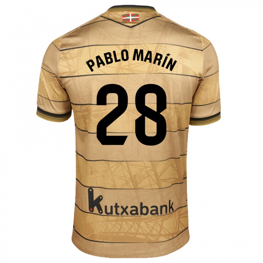 Dámské Pablo Marín #28 Hnědý Daleko Hráčské Dresy 2024/25 Dres