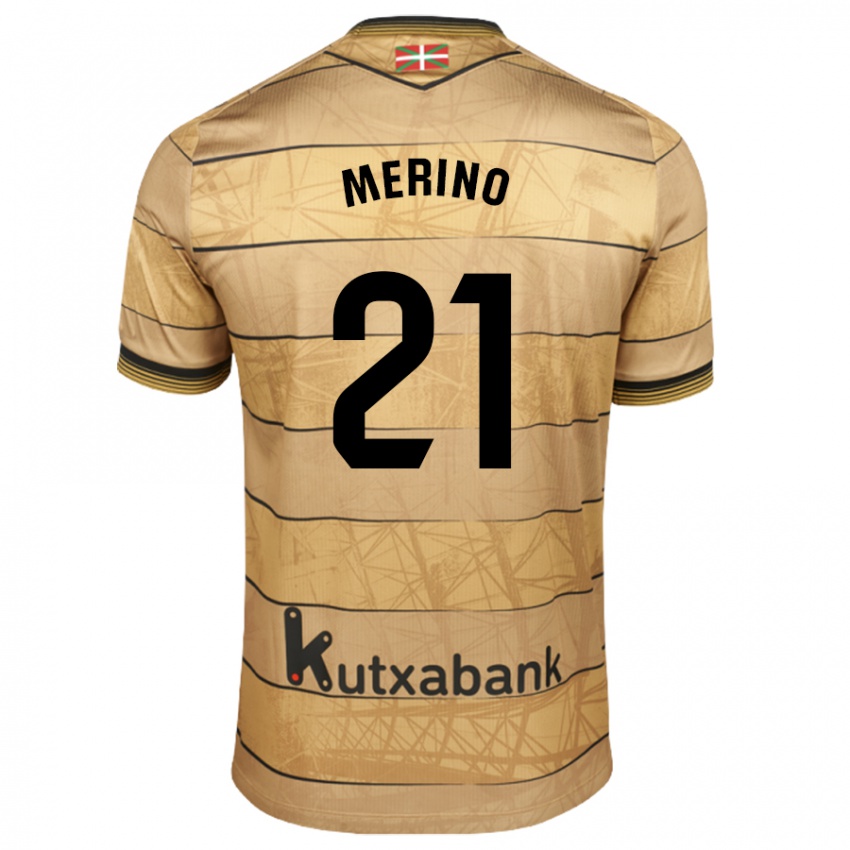 Dámské Jon Merino #21 Hnědý Daleko Hráčské Dresy 2024/25 Dres