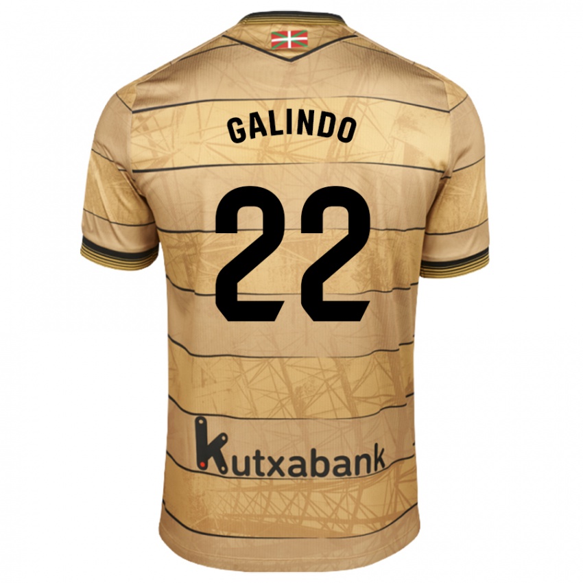 Dámské Iker Galindo #22 Hnědý Daleko Hráčské Dresy 2024/25 Dres