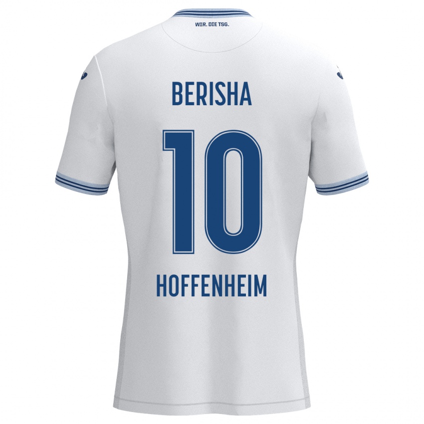 Dámské Mergim Berisha #10 Bílá Modrá Daleko Hráčské Dresy 2024/25 Dres