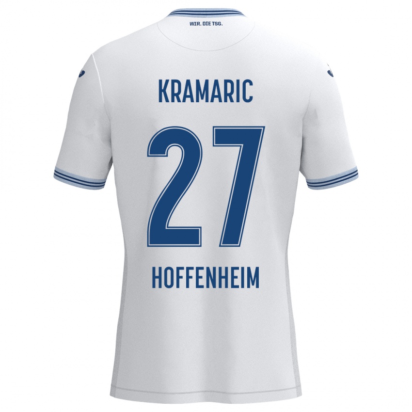 Dámské Andrej Kramaric #27 Bílá Modrá Daleko Hráčské Dresy 2024/25 Dres