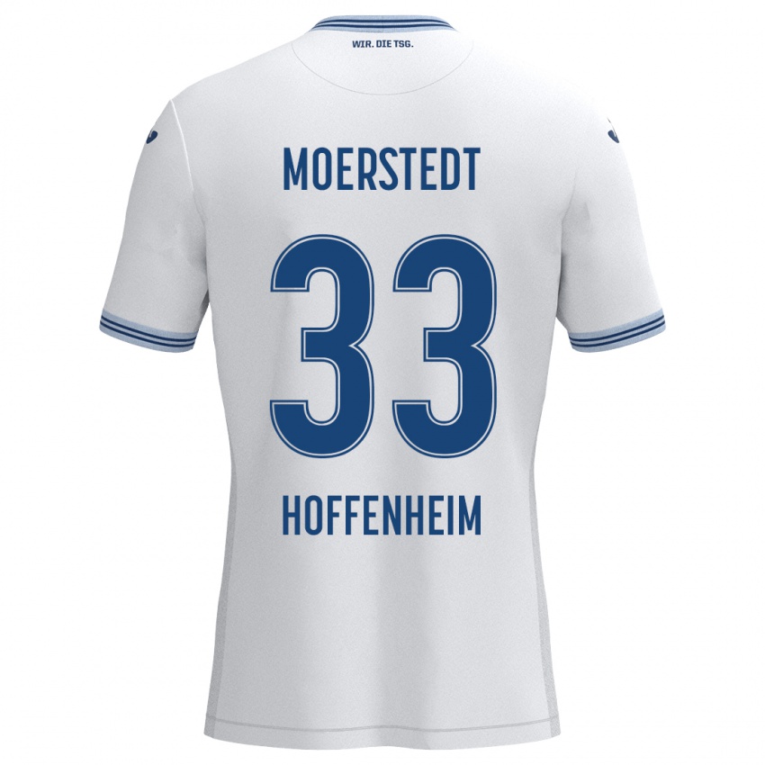 Dámské Max Moerstedt #33 Bílá Modrá Daleko Hráčské Dresy 2024/25 Dres