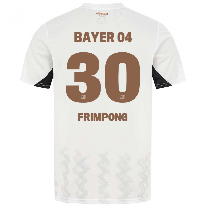 Dámské Jeremie Frimpong #30 Bílá Černá Daleko Hráčské Dresy 2024/25 Dres