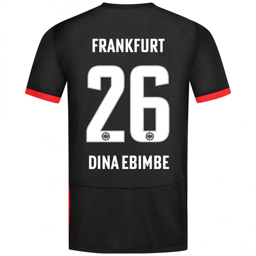 Dámské Junior Dina Ebimbe #26 Černý Daleko Hráčské Dresy 2024/25 Dres