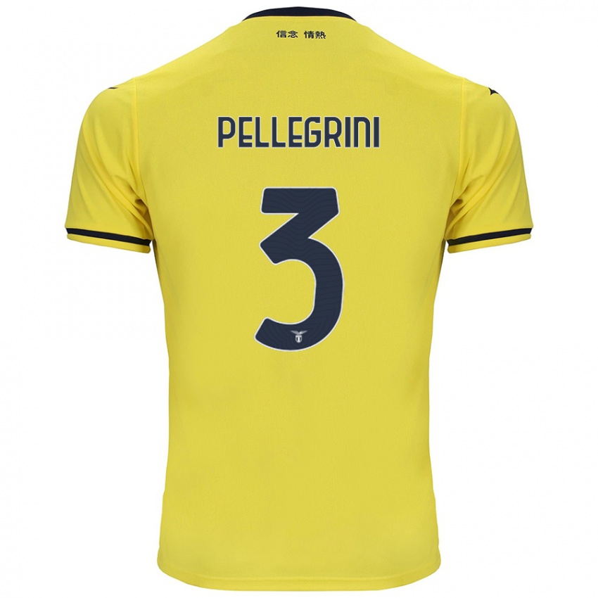 Dámské Luca Pellegrini #3 Žluť Daleko Hráčské Dresy 2024/25 Dres