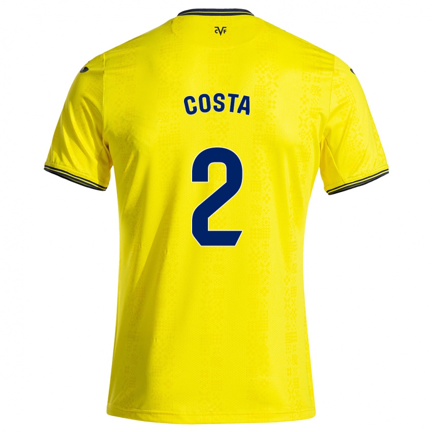 Dětské Logan Costa #2 Žlutá Černá Domů Hráčské Dresy 2024/25 Dres