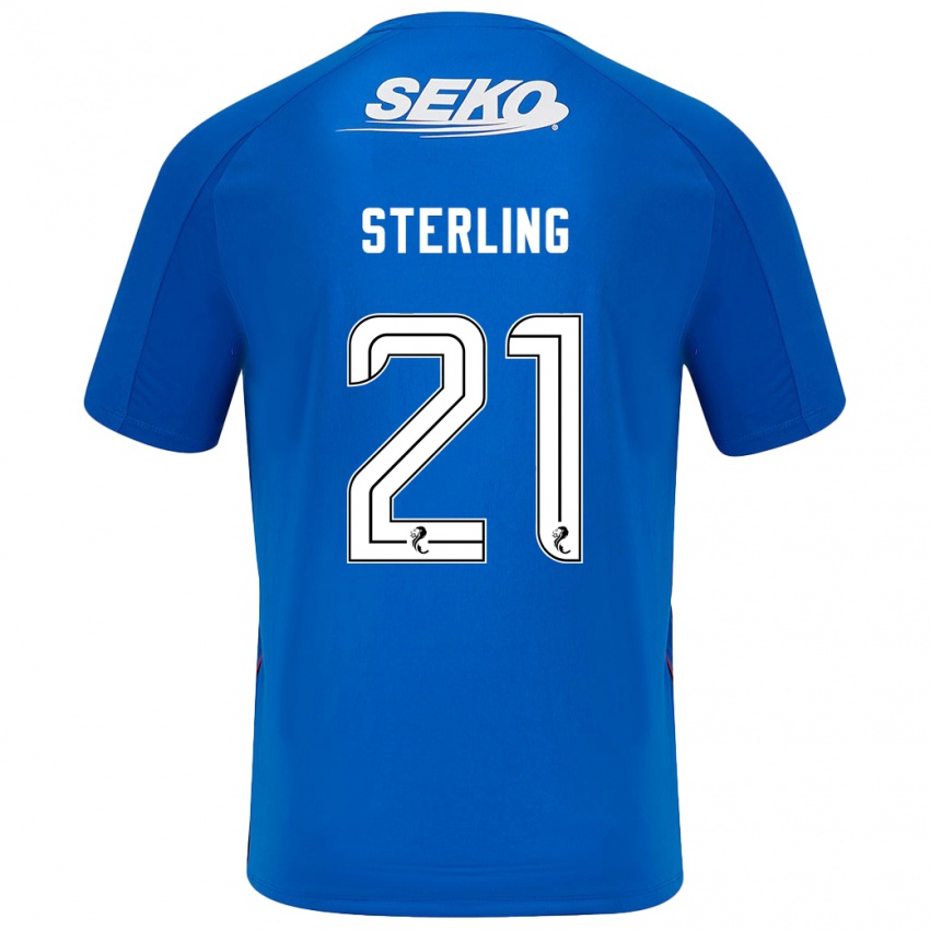 Dětské Dujon Sterling #21 Tmavě Modrá Domů Hráčské Dresy 2024/25 Dres