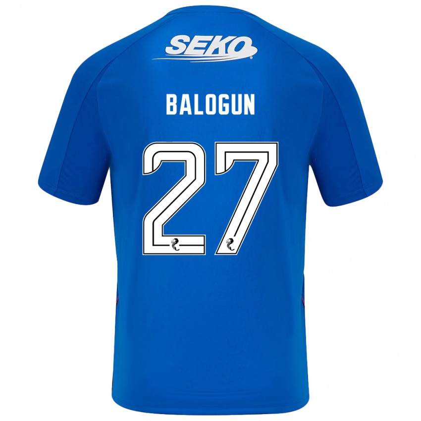 Dětské Leon Balogun #27 Tmavě Modrá Domů Hráčské Dresy 2024/25 Dres