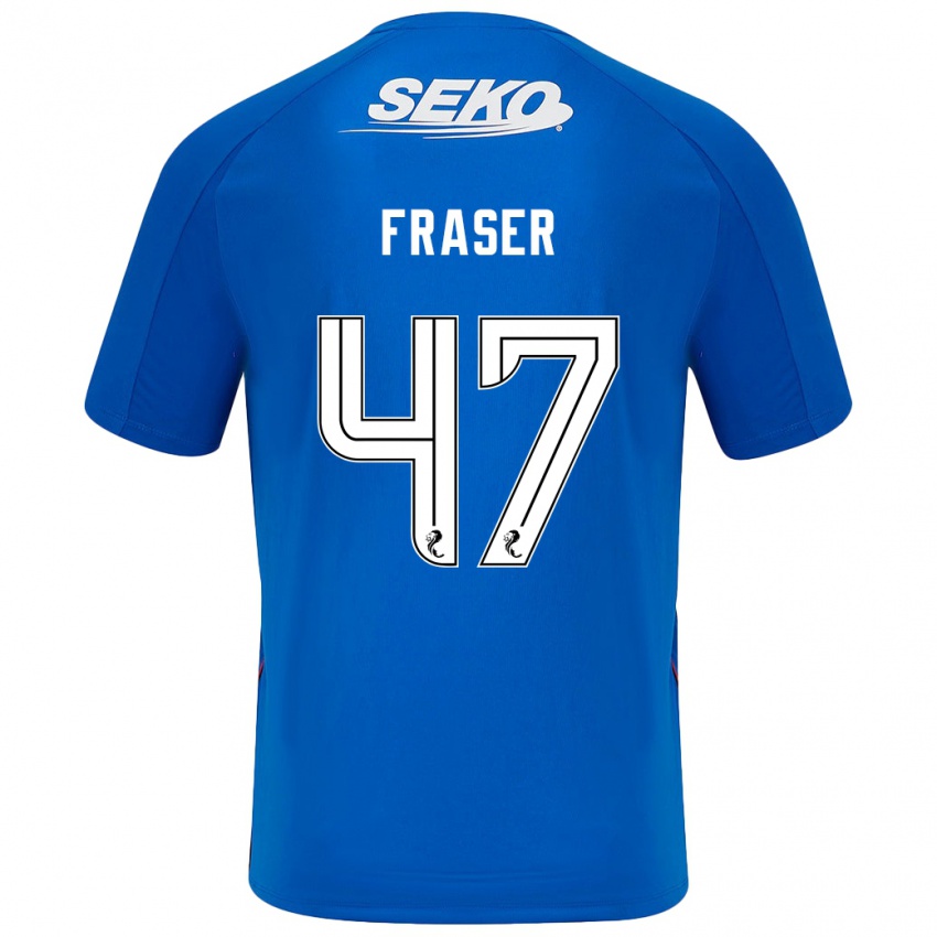 Dětské Robbie Fraser #47 Tmavě Modrá Domů Hráčské Dresy 2024/25 Dres