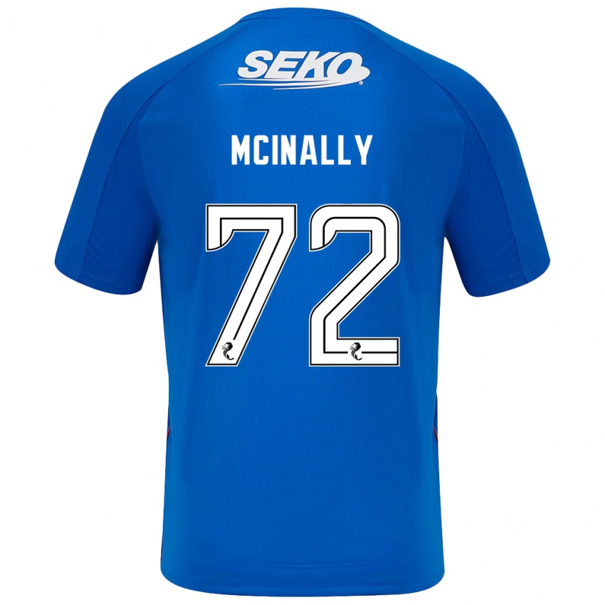 Dětské Darren Mcinally #72 Tmavě Modrá Domů Hráčské Dresy 2024/25 Dres