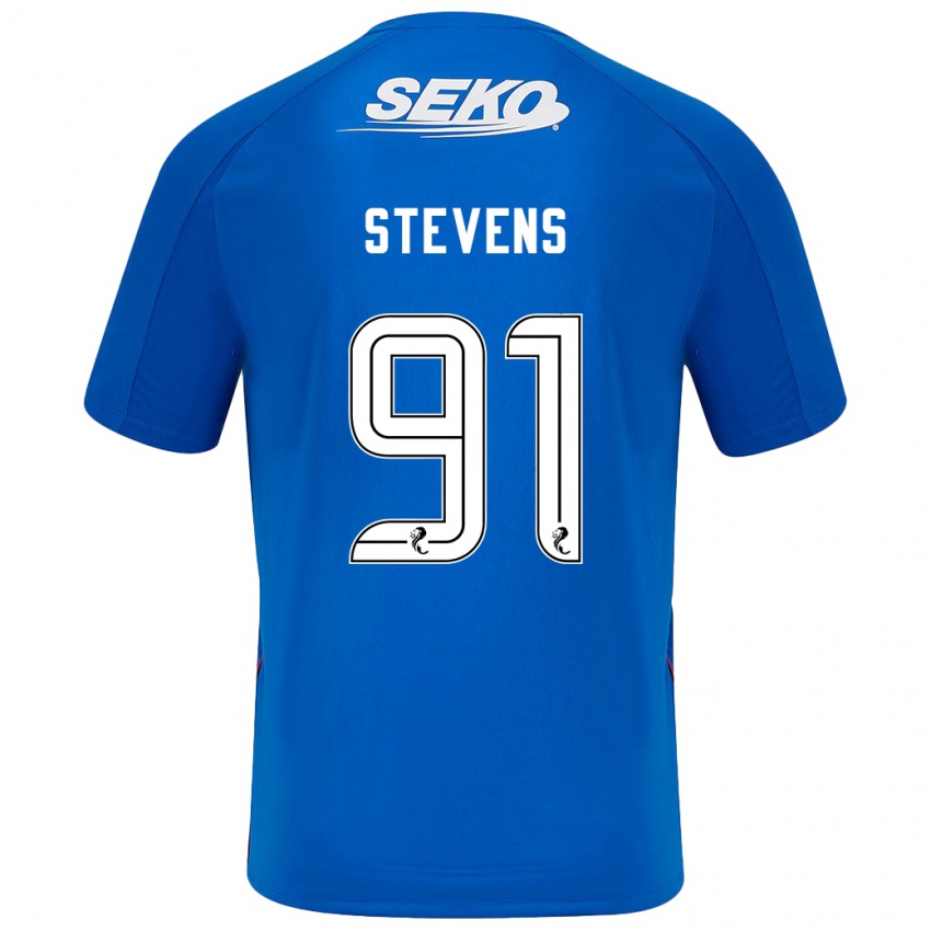 Dětské Archie Stevens #91 Tmavě Modrá Domů Hráčské Dresy 2024/25 Dres