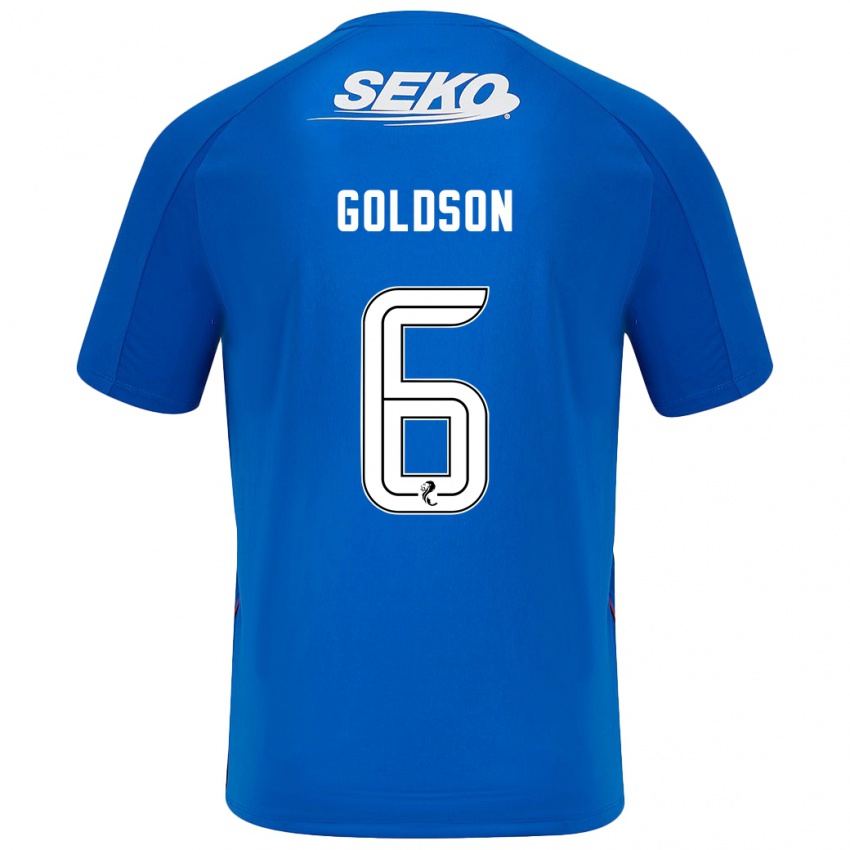 Dětské Connor Goldson #6 Tmavě Modrá Domů Hráčské Dresy 2024/25 Dres