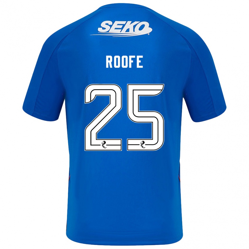 Dětské Kemar Roofe #25 Tmavě Modrá Domů Hráčské Dresy 2024/25 Dres