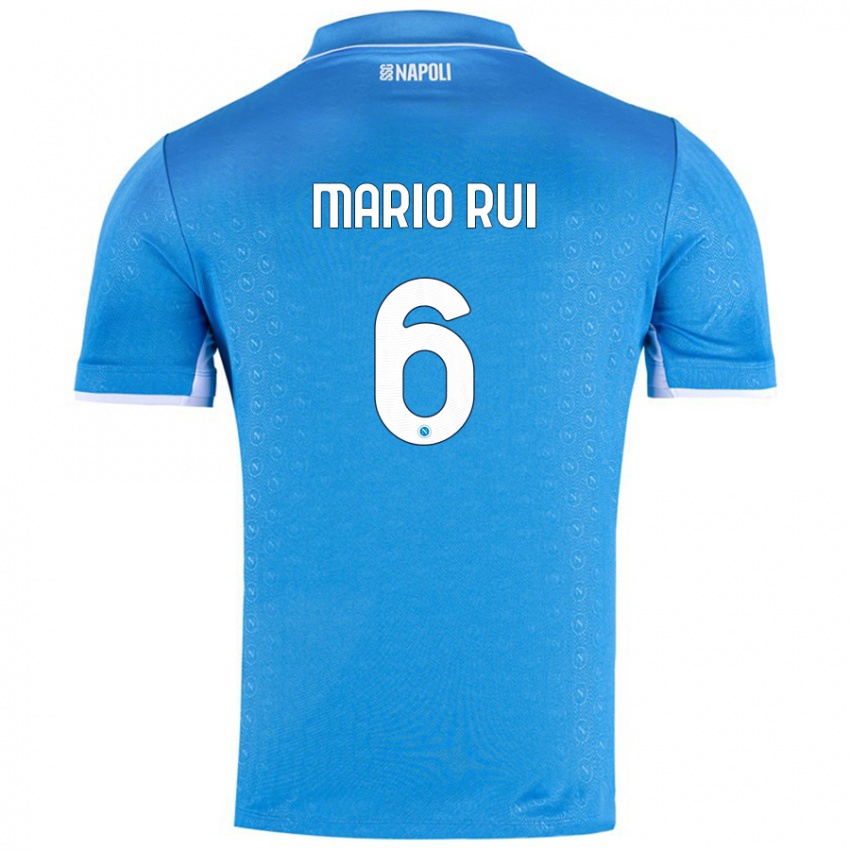 Dětské Mario Rui #6 Nebesky Modrá Domů Hráčské Dresy 2024/25 Dres