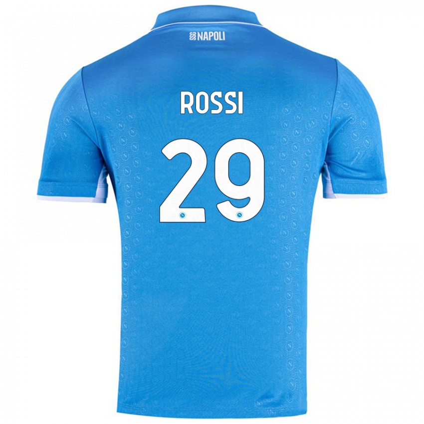 Dětské Francesco Rossi #29 Nebesky Modrá Domů Hráčské Dresy 2024/25 Dres