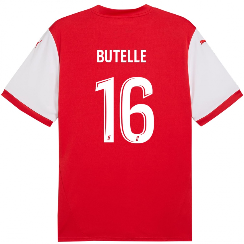 Dětské Ludovic Butelle #16 Červená Bílá Domů Hráčské Dresy 2024/25 Dres