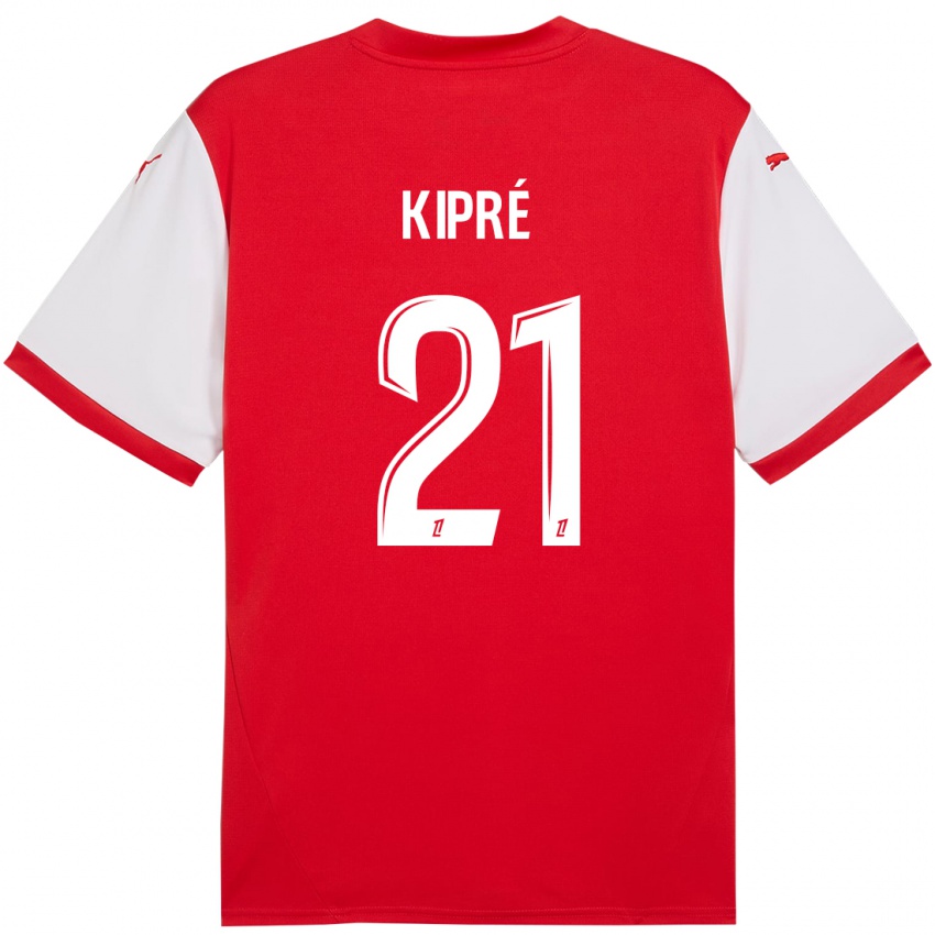 Dětské Cédric Kipré #21 Červená Bílá Domů Hráčské Dresy 2024/25 Dres