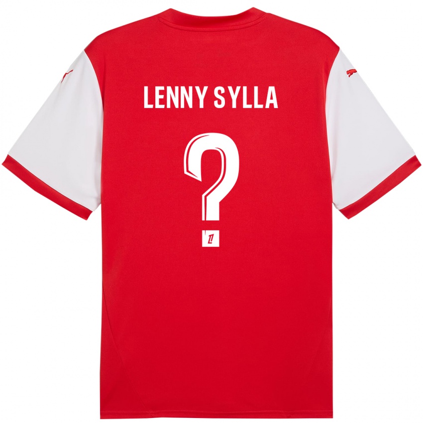 Dětské Lenny Sylla #0 Červená Bílá Domů Hráčské Dresy 2024/25 Dres