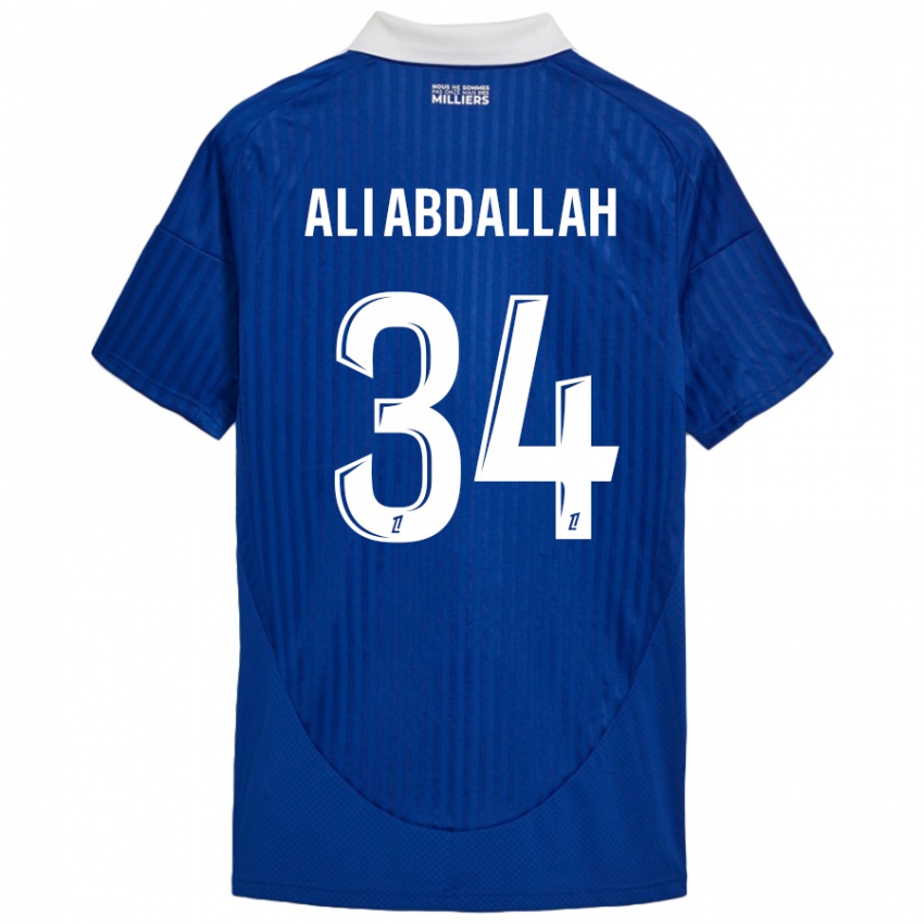 Dětské Aboubacar Ali Abdallah #34 Modrá Bílá Domů Hráčské Dresy 2024/25 Dres