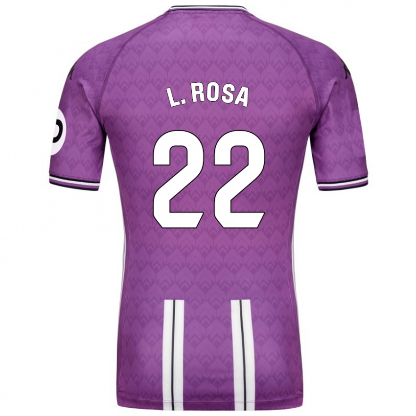 Dětské Lucas Rosa #22 Fialová Bílá Domů Hráčské Dresy 2024/25 Dres