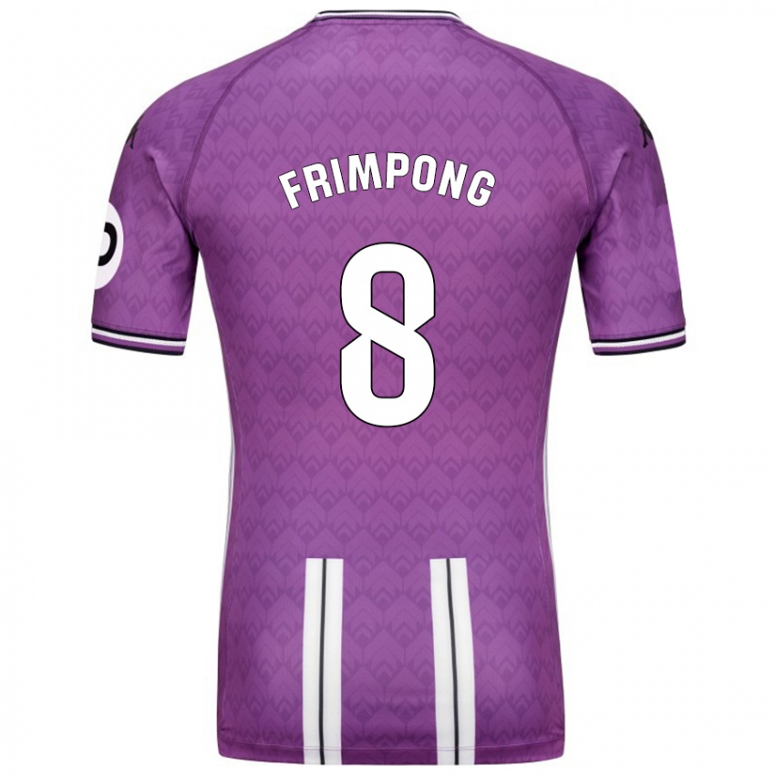 Dětské Eugene Frimpong #8 Fialová Bílá Domů Hráčské Dresy 2024/25 Dres