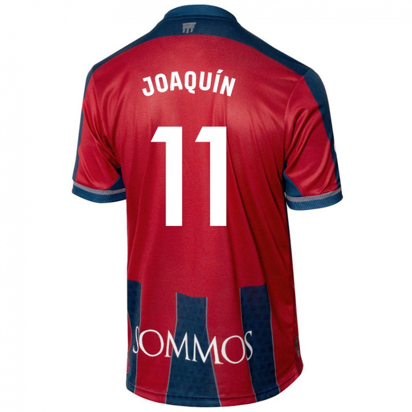 Dětské Joaquin Munoz #11 Červená Modrá Domů Hráčské Dresy 2024/25 Dres