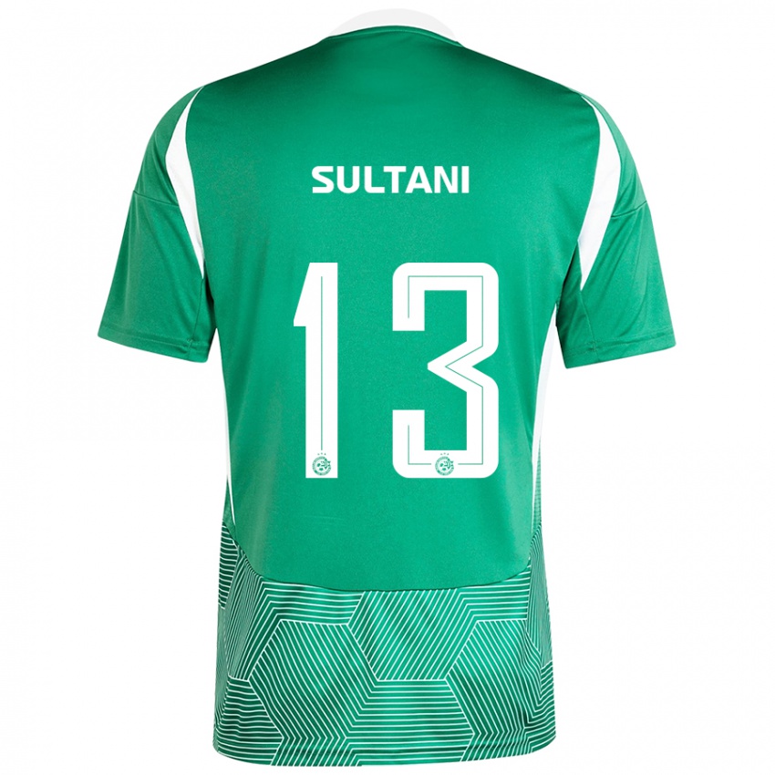 Dětské Tomás Sultani #13 Zelená Bílá Domů Hráčské Dresy 2024/25 Dres