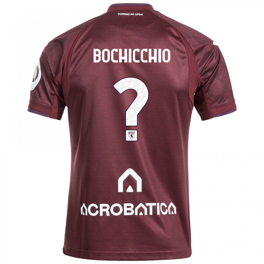 Dětské Francesco Bochicchio #0 Kaštanově Bílá Domů Hráčské Dresy 2024/25 Dres