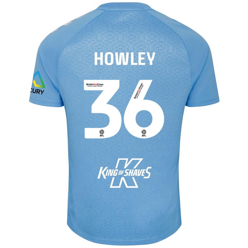 Dětské Ryan Howley #36 Modrá Bílá Domů Hráčské Dresy 2024/25 Dres