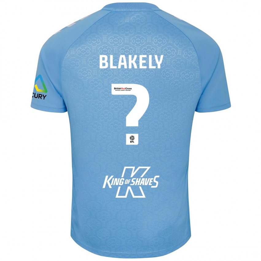 Dětské Ben Blakely #0 Modrá Bílá Domů Hráčské Dresy 2024/25 Dres