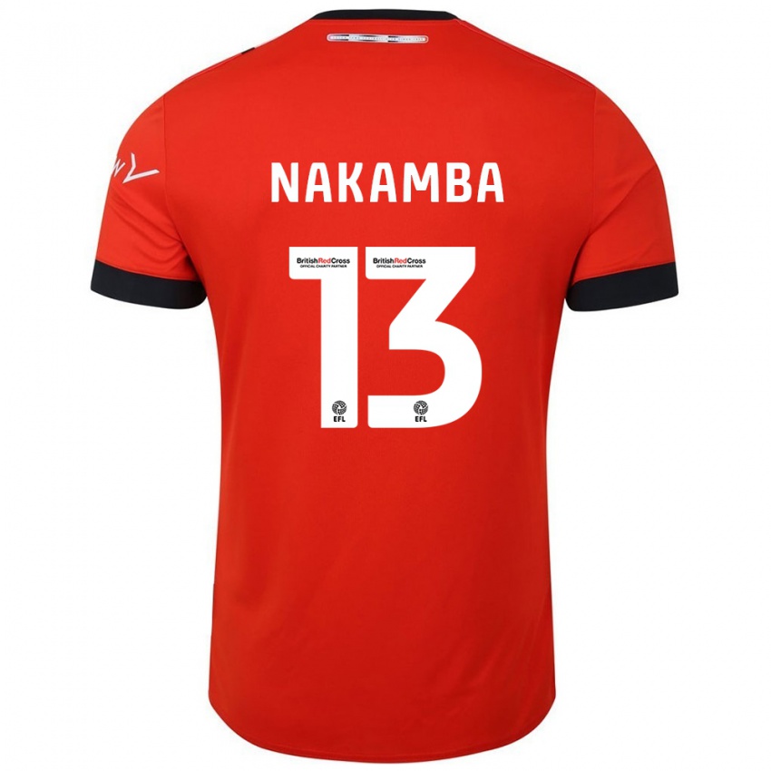 Dětské Marvelous Nakamba #13 Oranžově Černá Domů Hráčské Dresy 2024/25 Dres