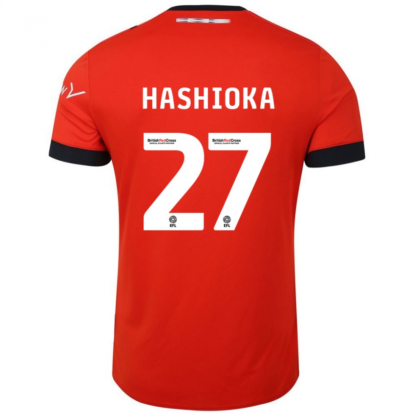 Dětské Daiki Hashioka #27 Oranžově Černá Domů Hráčské Dresy 2024/25 Dres