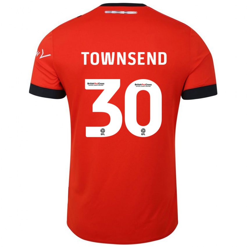 Dětské Andros Townsend #30 Oranžově Černá Domů Hráčské Dresy 2024/25 Dres