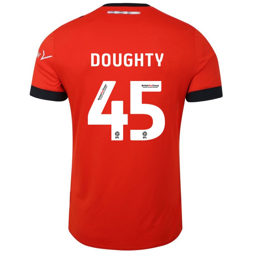 Dětské Alfie Doughty #45 Oranžově Černá Domů Hráčské Dresy 2024/25 Dres