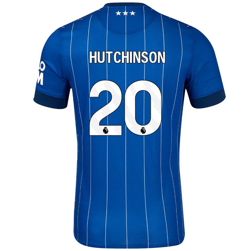 Dětské Omari Hutchinson #20 Námořnická Modř Domů Hráčské Dresy 2024/25 Dres