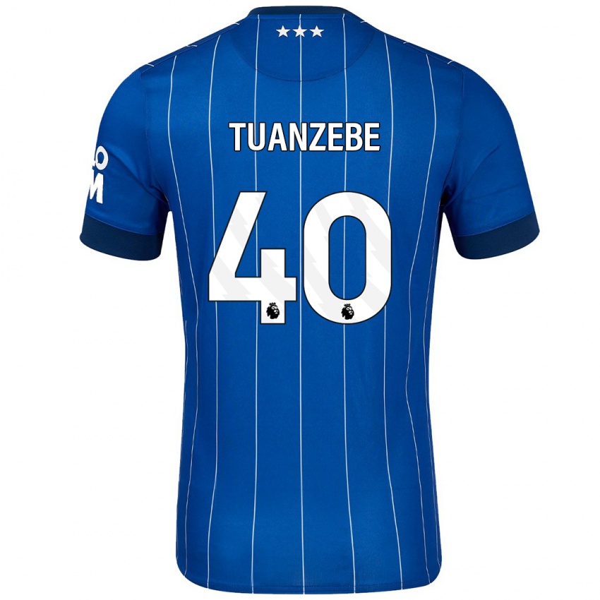 Dětské Axel Tuanzebe #40 Námořnická Modř Domů Hráčské Dresy 2024/25 Dres