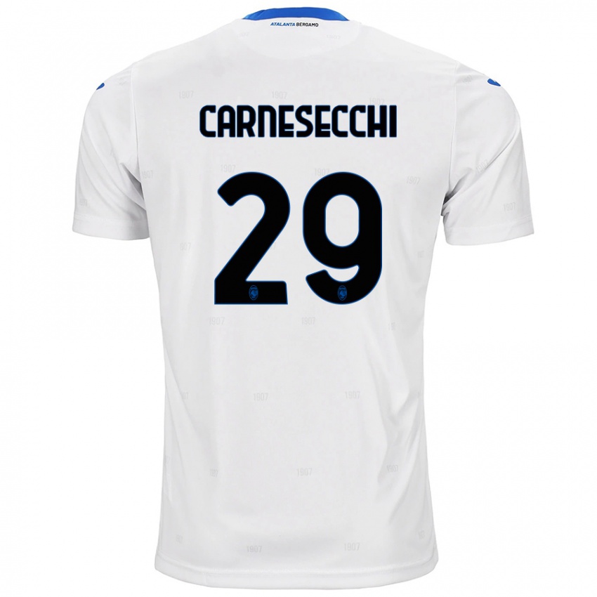 Dětské Marco Carnesecchi #29 Bílý Daleko Hráčské Dresy 2024/25 Dres