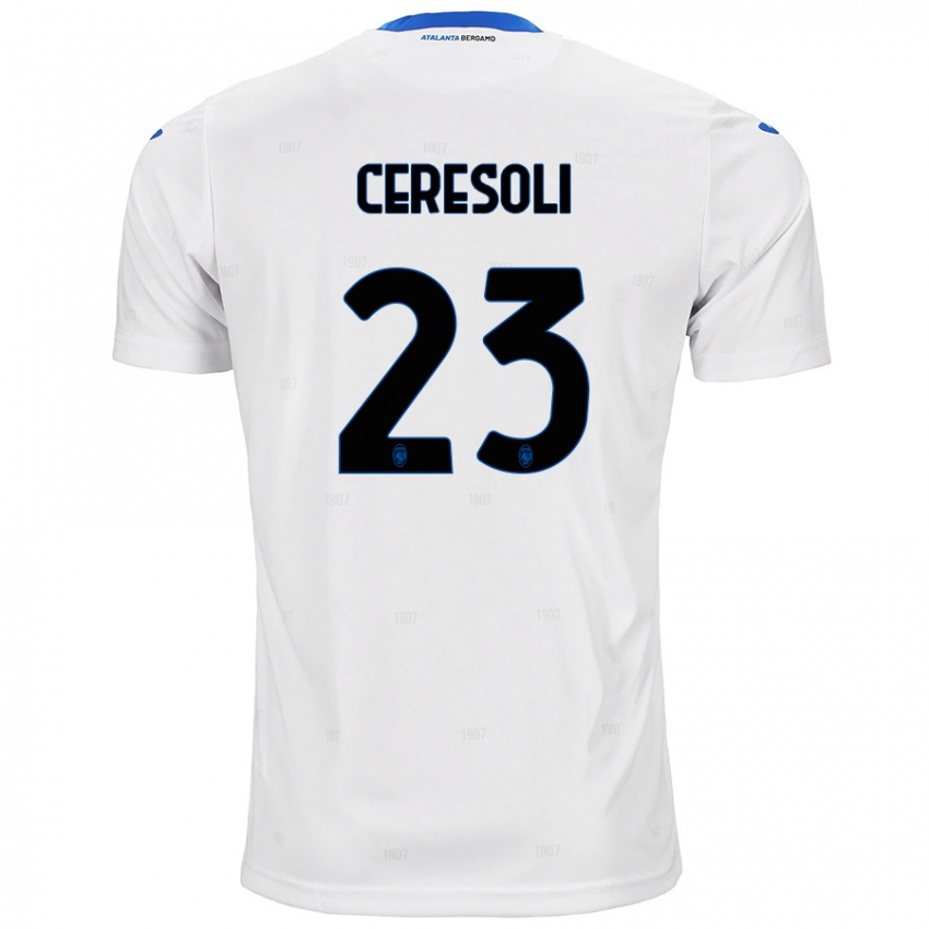 Dětské Andrea Ceresoli #23 Bílý Daleko Hráčské Dresy 2024/25 Dres