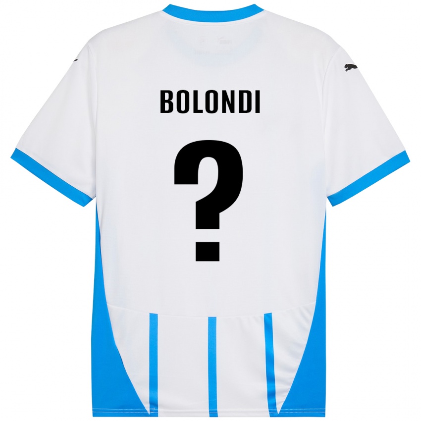 Dětské Francesco Bolondi #0 Bílá Modrá Daleko Hráčské Dresy 2024/25 Dres