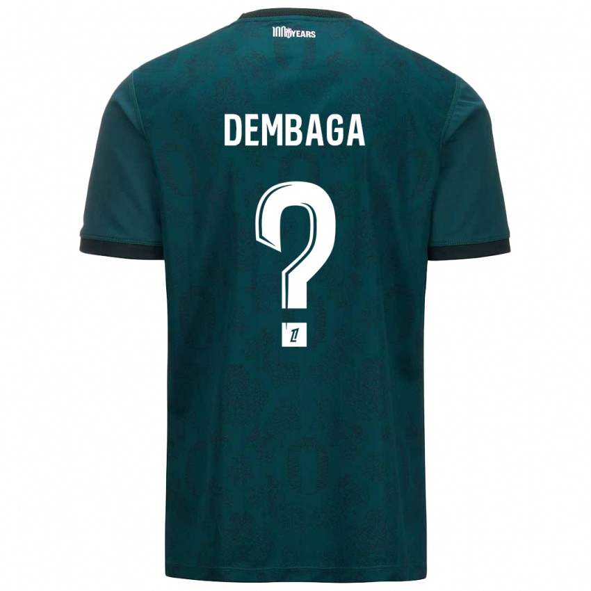 Dětské Boubakar Dembaga #0 Tmavě Zelená Daleko Hráčské Dresy 2024/25 Dres