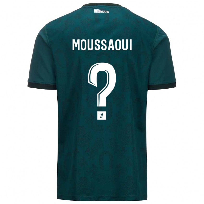 Dětské Wassim Moussaoui #0 Tmavě Zelená Daleko Hráčské Dresy 2024/25 Dres