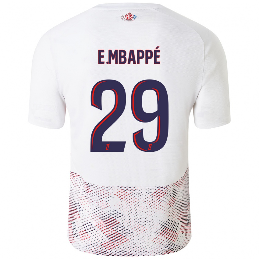 Dětské Ethan Mbappe #29 Bílá Královská Modrá Daleko Hráčské Dresy 2024/25 Dres