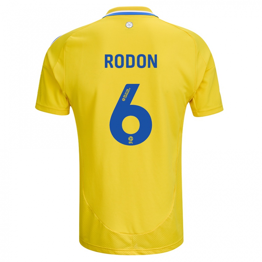 Dětské Joe Rodon #6 Žlutá Modrá Daleko Hráčské Dresy 2024/25 Dres