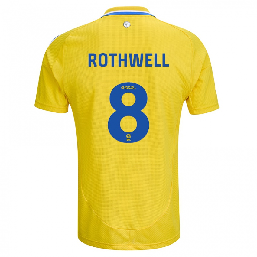 Dětské Joe Rothwell #8 Žlutá Modrá Daleko Hráčské Dresy 2024/25 Dres