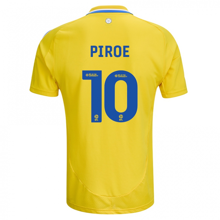 Dětské Joël Piroe #10 Žlutá Modrá Daleko Hráčské Dresy 2024/25 Dres