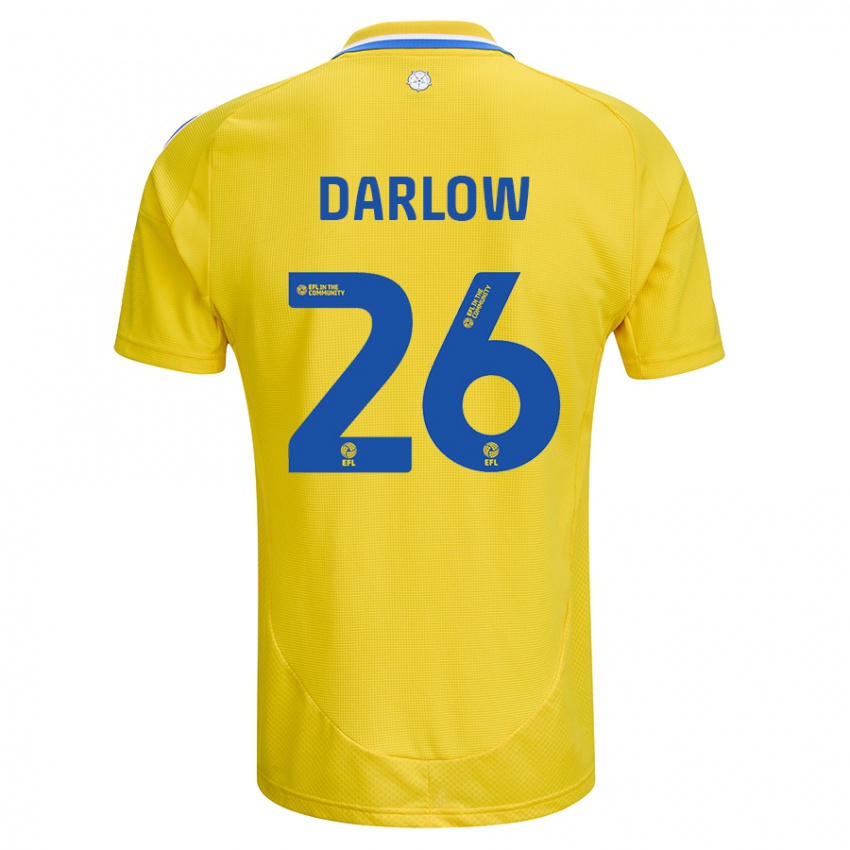 Dětské Karl Darlow #26 Žlutá Modrá Daleko Hráčské Dresy 2024/25 Dres