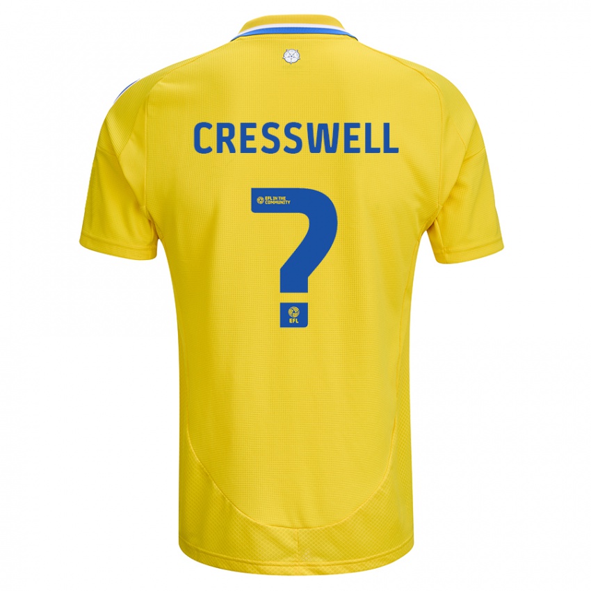 Dětské Alfie Cresswell #0 Žlutá Modrá Daleko Hráčské Dresy 2024/25 Dres