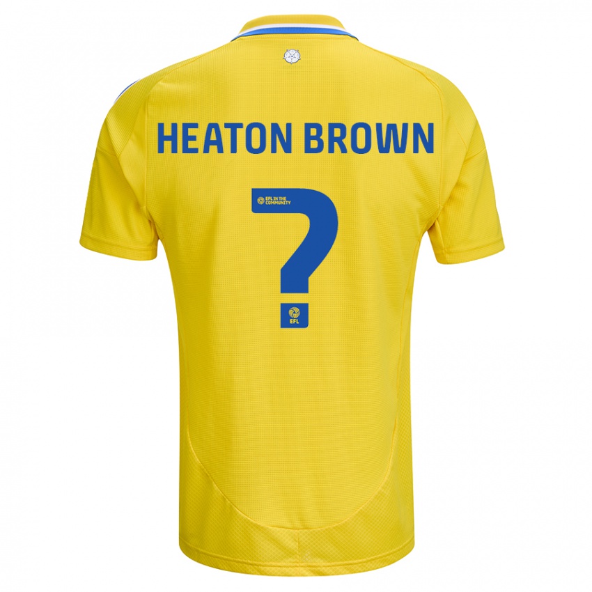 Dětské Heaton Brown #0 Žlutá Modrá Daleko Hráčské Dresy 2024/25 Dres