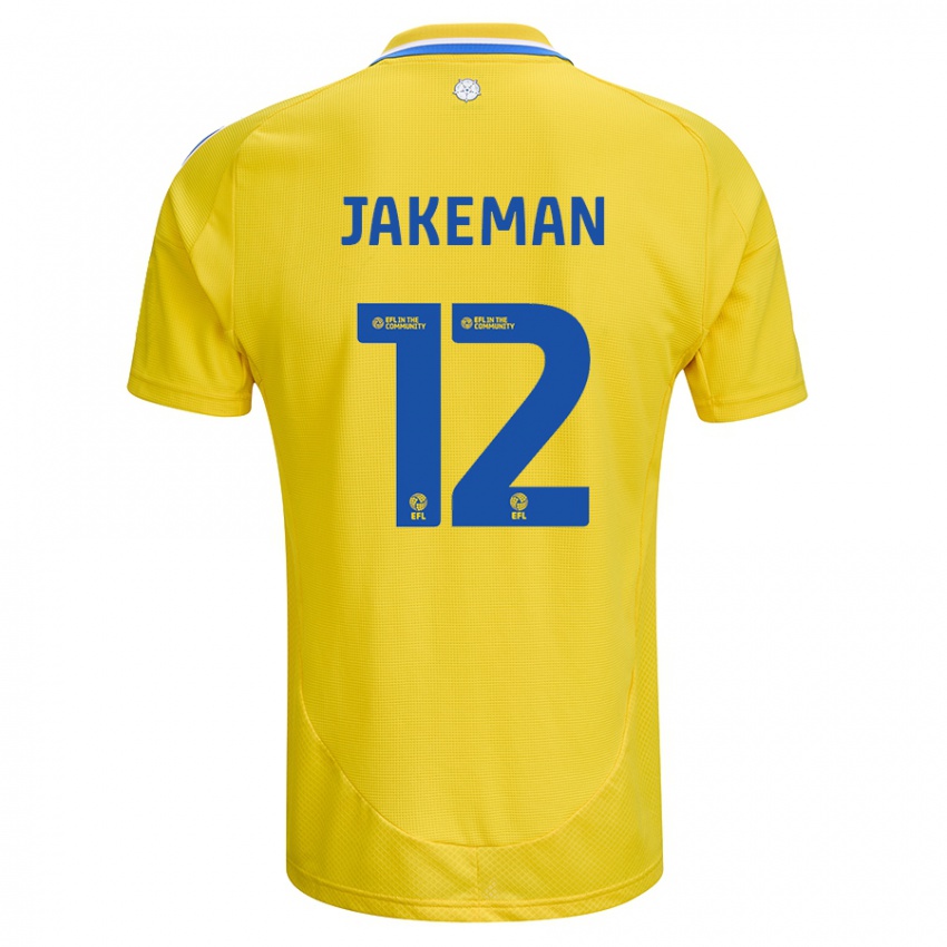 Dětské Harriet Jakeman #12 Žlutá Modrá Daleko Hráčské Dresy 2024/25 Dres